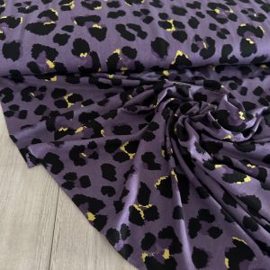 Tissu Jersey Viscose Fauve Violet