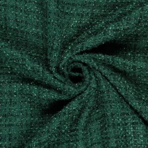 Tissu tweed vert