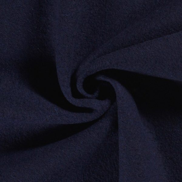 Tissu Manteau 100% laine Bleu Marine