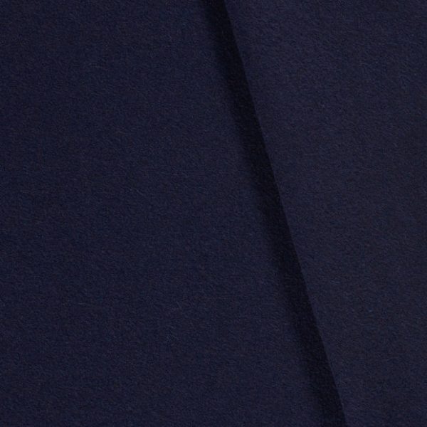 Tissu Manteau 100% laine Bleu Marine – Image 3