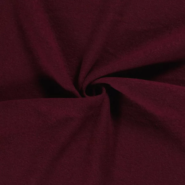 Tissu Manteau 100% laine Bordeaux
