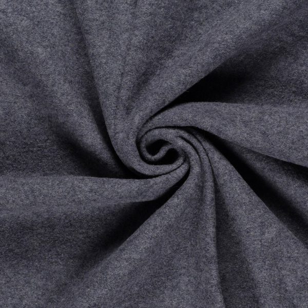 Tissu Manteau 100% laine Gris