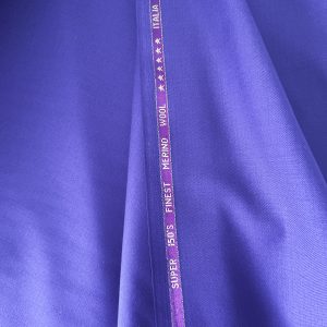 Tissu Costume Laine froide bleu